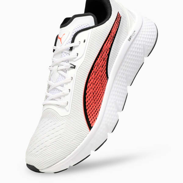 Softride Pro Dynamic Flex Men's Sports Shoes, PUMA White-Vapor Gray-PUMA Black, extralarge-IND