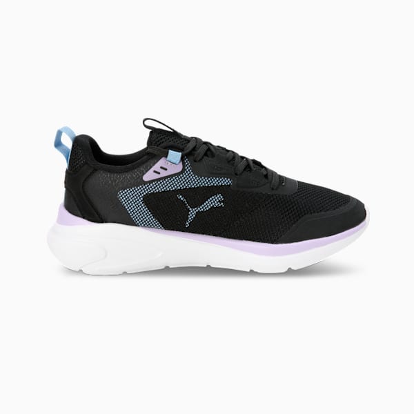 FlexFlare Women's Running Shoes, PUMA Black-Vivid Violet-Blissful Blue, extralarge-IND