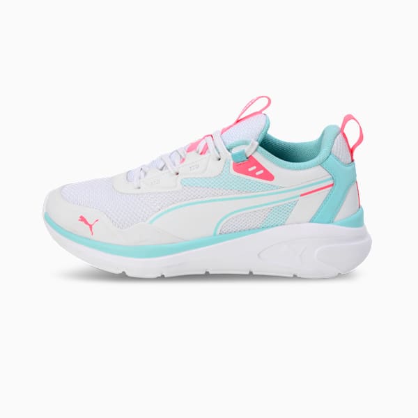 FlexFlare Women's Running Shoes, PUMA White-Safe Lake-Sun Struck, extralarge-IND