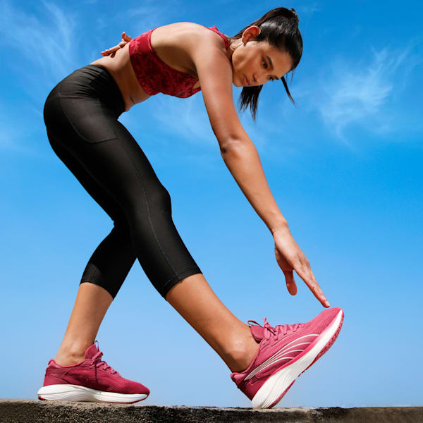Galaxis Pro Women's Performance Boost Running Shoes, Port-Warm White, extralarge-IND