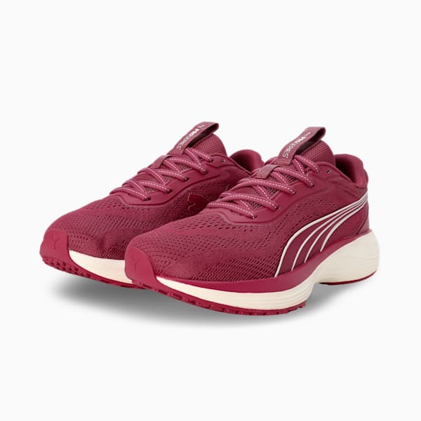 Galaxis Pro Women's Performance Boost Running Shoes, Port-Warm White, extralarge-IND