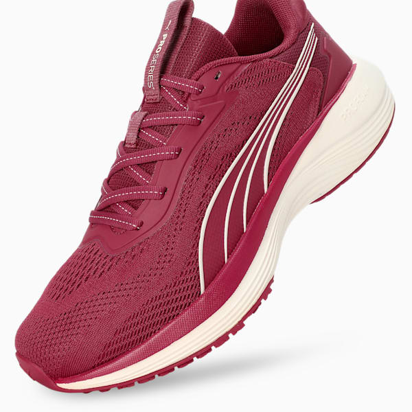 Galaxis Pro Women's Performance Boost Running Shoes, Port-Warm White, extralarge-IND