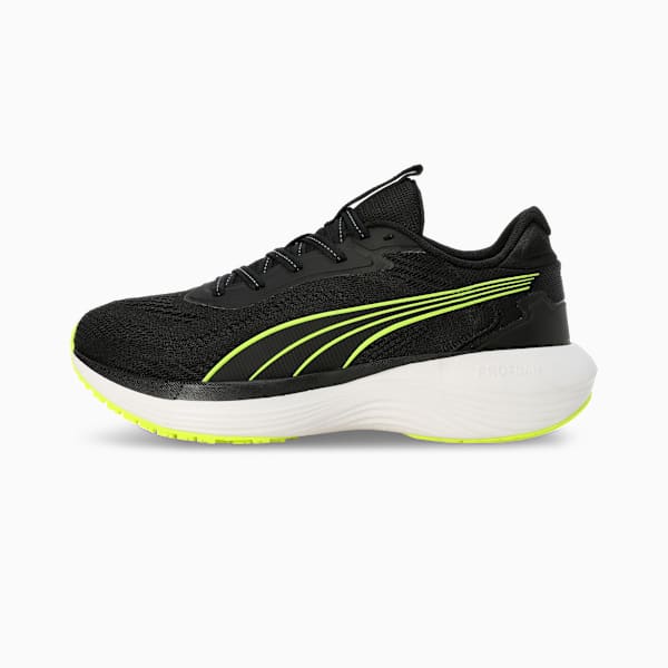Galaxis Pro Women's Performance Boost Running Shoes, PUMA Black-Yellow Alert-Pure Magenta, extralarge-IND