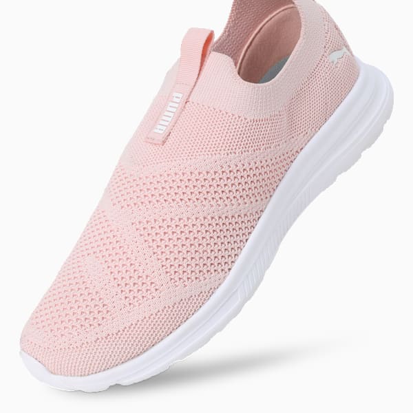 Cirque Slip-On Women's Shoes, Rose Quartz-PUMA White, extralarge-IND