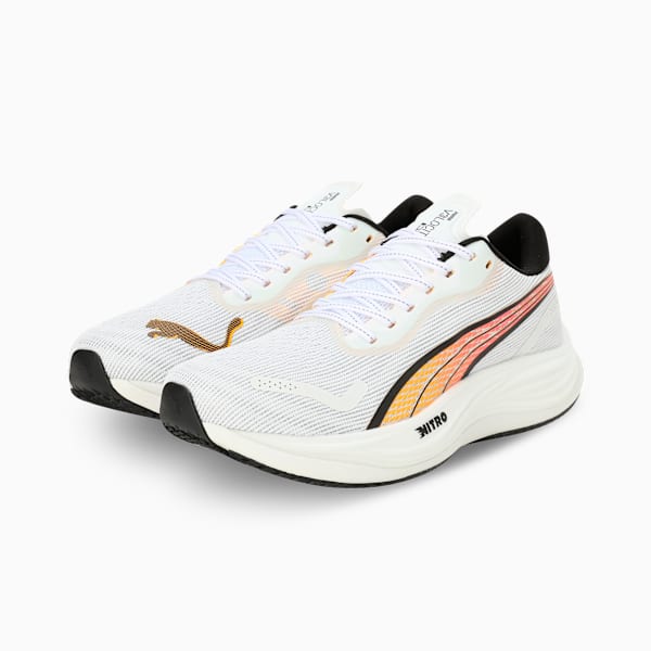 Velocity NITRO™ 3 Men's Running Shoes, PUMA White-Sun Stream, extralarge-IND