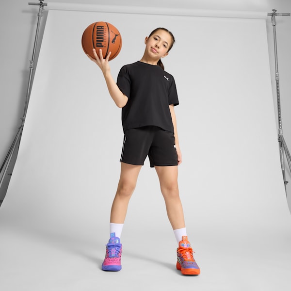 Tenis de básquet MB.04 Creativity Pack juvenil, Dark Amethyst-Orange Glow-Poison Pink-Electric Peppermint, extralarge