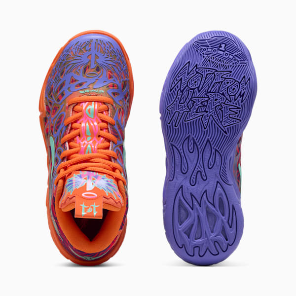Tenis de básquet MB.04 Creativity Pack juvenil, Dark Amethyst-Orange Glow-Poison Pink-Electric Peppermint, extralarge