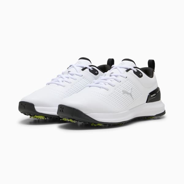 Fusion Plus Golf Shoes Men, PUMA White-PUMA Black, extralarge-GBR