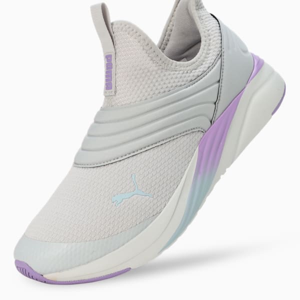 Softride Sophia 2 Women's Slip-On Shoes, Cool Light Gray-Lavender Alert, extralarge-IND