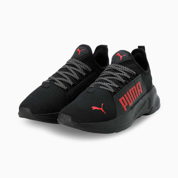 Softride Premier Men's Slip-On Shoes, PUMA Black-For All Time Red-Cool Dark Gray, extralarge-IND
