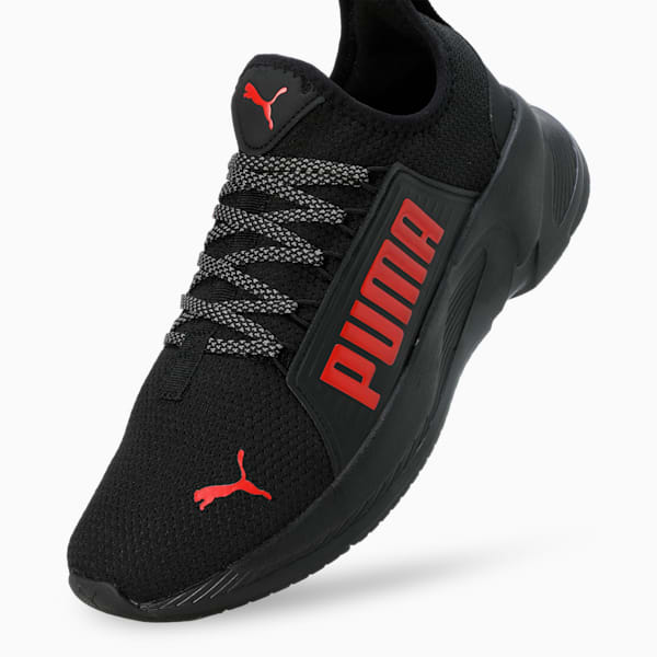 Softride Premier Res Men's Slip-On Shoes, PUMA Black-For All Time Red-Cool Dark Gray, extralarge-IND