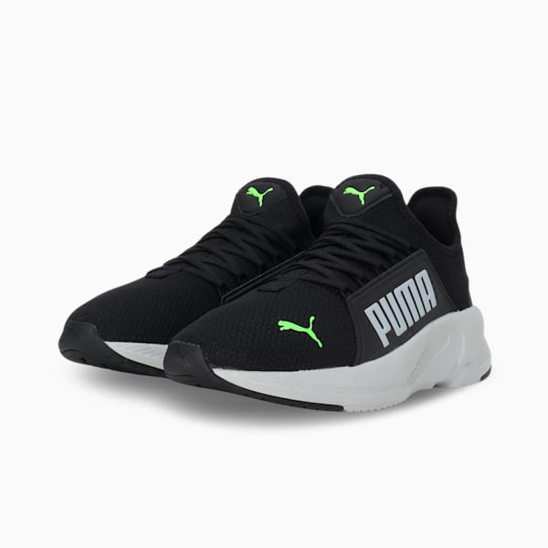 Softride Premier Res Men's Slip-On Shoes, PUMA Black-Pro Green-Platinum Gray, extralarge-IND