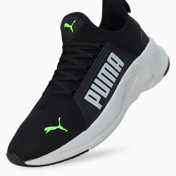 Softride Premier Res Men's Slip-On Shoes, PUMA Black-Pro Green-Platinum Gray, extralarge-IND