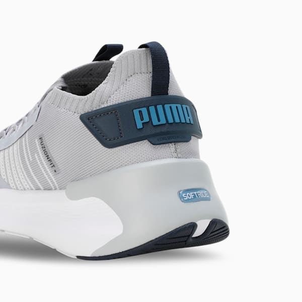 Softride Symmetry Fuzion Running Shoes, Gray Fog-Silver Mist-Blue Horizon, extralarge-IND