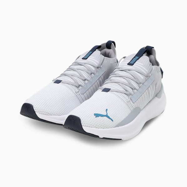 Softride Symmetry Fuzion Running Shoes, Gray Fog-Silver Mist-Blue Horizon, extralarge-IND