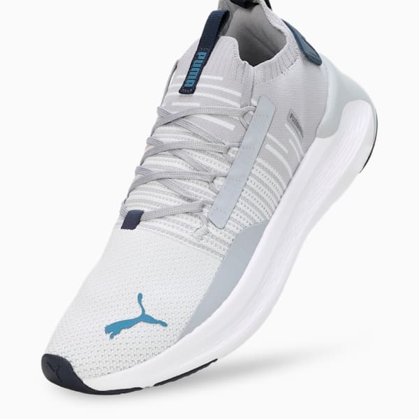 Softride Symmetry Fuzion Running Shoes, Gray Fog-Silver Mist-Blue Horizon, extralarge-IND