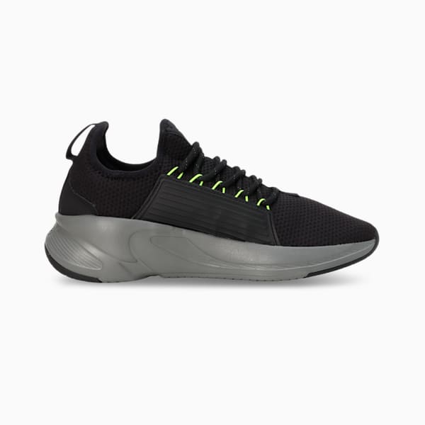 Softride Premier Slip On Men's Running Shoes, CASTLEROCK-Puma Black-Lime Squeeze, extralarge-IND