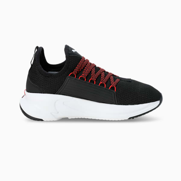 Softride Premier Youth Slip-On Running Shoes, PUMA Black-For All Time Red-PUMA White, extralarge-IND