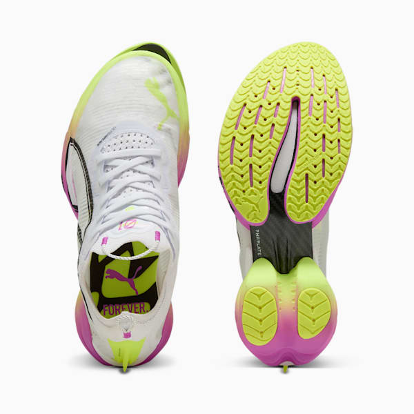メンズ FAST-R ニトロ エリート 2  EKIDEN グロー ランニングシューズ, PUMA White-Pure Magenta-Yellow Alert, extralarge-JPN