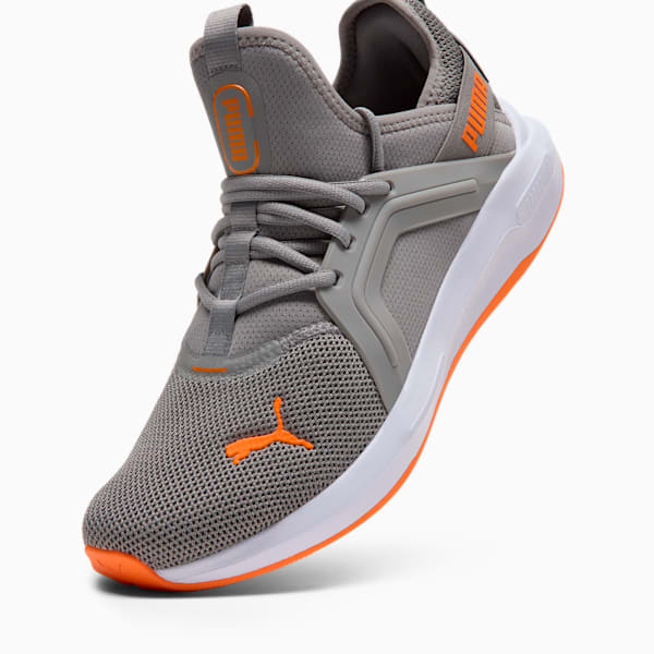 Softride Enzo 5 Men's Wide Running Shoes, Stormy Slate-Orange Glo-PUMA White, extralarge