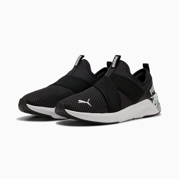 Softride Harli Slip M On Sneakers Women, PUMA Black-Haute Tropic-PUMA White, extralarge