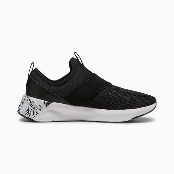 Softride Harli Slip On Mystic Sneakers Women, PUMA Black-Haute Tropic-PUMA White, extralarge