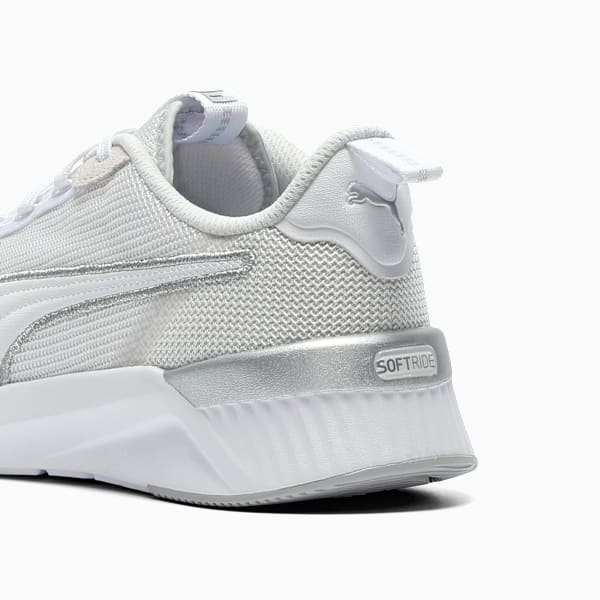 Softride Harli Metallic Sneakers Women, PUMA White-PUMA Silver-Cool Light Gray, extralarge