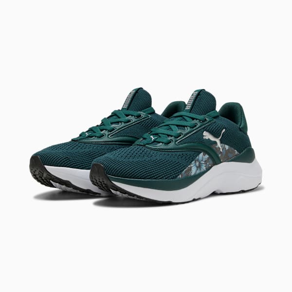 Tenis Softride Mayve Bloom para mujer, Green Terrain-Light Moss-PUMA Silver, extralarge