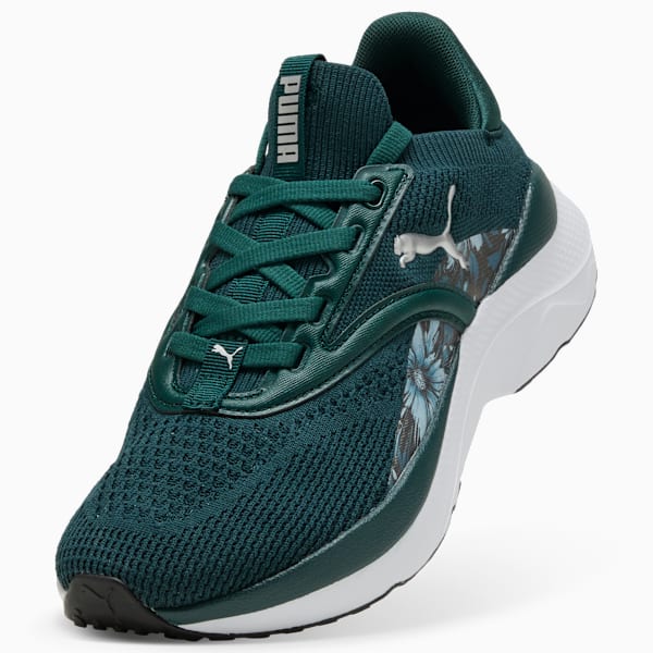 Tenis Softride Mayve Bloom para mujer, Green Terrain-Light Moss-PUMA Silver, extralarge