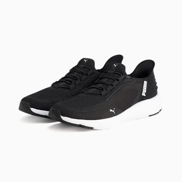 ユニセックス ソフトライド フレックスレース イーズイン ALT ワイド ランニングシューズ, PUMA Black-PUMA White, extralarge-JPN