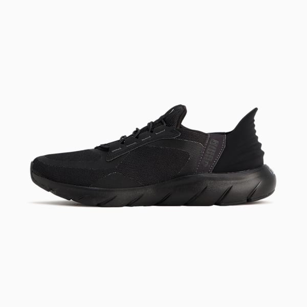 ユニセックス ソフトライド フレックスレース イーズイン ALT ワイド ランニングシューズ, PUMA Black-Flat Dark Gray, extralarge-JPN