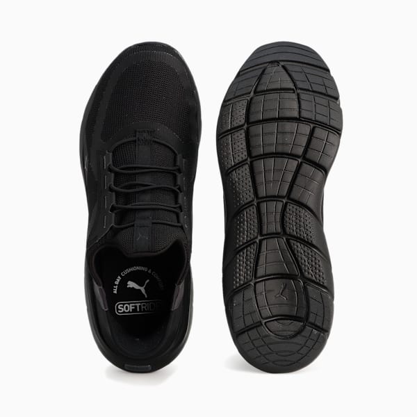 ユニセックス ソフトライド フレックスレース イーズイン ALT ワイド ランニングシューズ, PUMA Black-Flat Dark Gray, extralarge-JPN