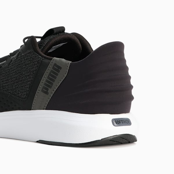 ユニセックス ソフトライド クルーズ イーズイン ランニングシューズ, PUMA Black-Flat Dark Gray-Shadow Gray, extralarge-JPN