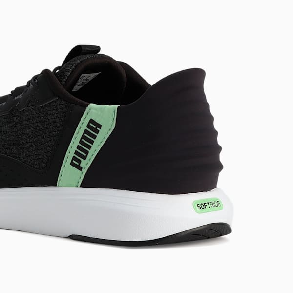 ユニセックス ソフトライド クルーズ イーズイン ランニングシューズ, PUMA Black-Flat Dark Gray-Spring Fern, extralarge-JPN