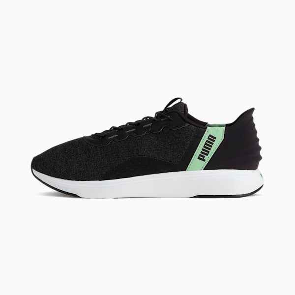 ユニセックス ソフトライド クルーズ イーズイン ランニングシューズ, PUMA Black-Flat Dark Gray-Spring Fern, extralarge-JPN