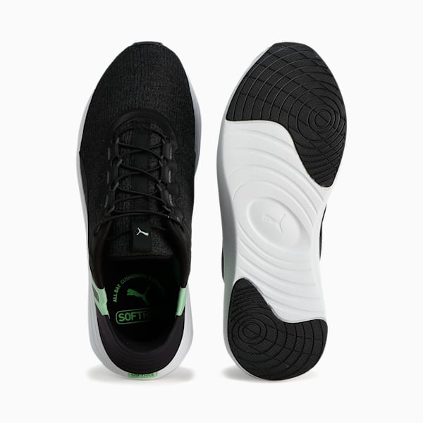 ユニセックス ソフトライド クルーズ イーズイン ランニングシューズ, PUMA Black-Flat Dark Gray-Spring Fern, extralarge-JPN