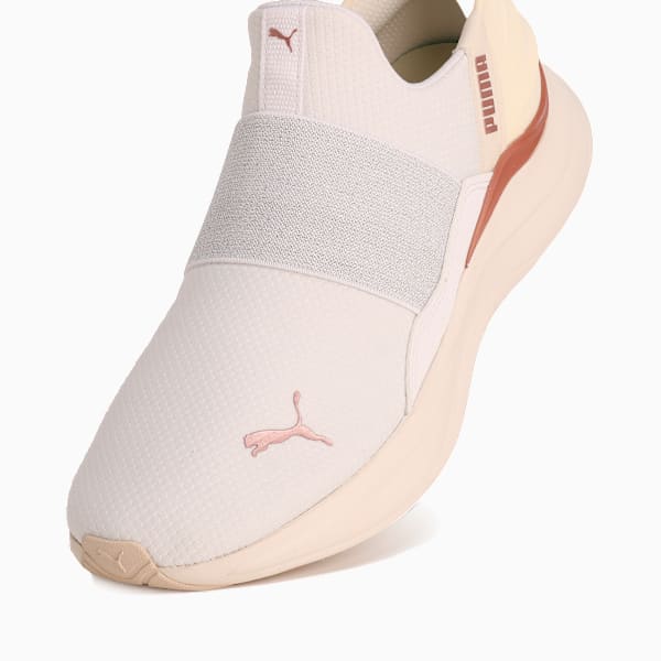 ウィメンズ ソフトライド ハーモニー イーズイン GL ランニングシューズ, PUMA White-Rose Gold, extralarge-JPN