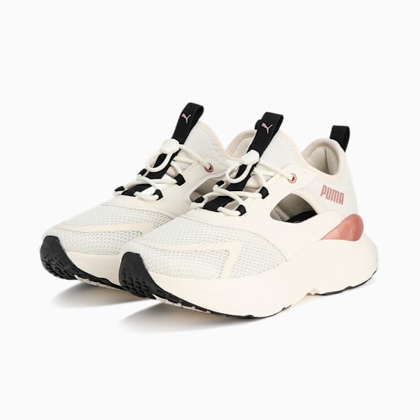 ウィメンズ ソフトライド メイブ ミュール スニーカー, Warm White-Rose Gold-PUMA Black, extralarge-JPN