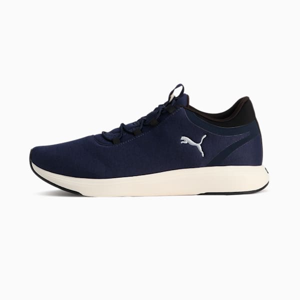 ユニセックス ソフトライド クルーズ 2 スリッポン コード ランニングシューズ, New Navy-PUMA Silver-PUMA Black, extralarge-JPN