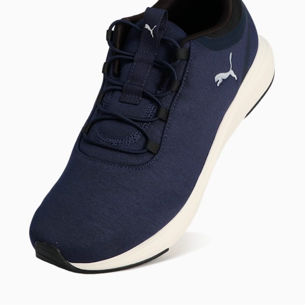 ユニセックス ソフトライド クルーズ 2 スリッポン コード ランニングシューズ, New Navy-PUMA Silver-PUMA Black, extralarge-JPN