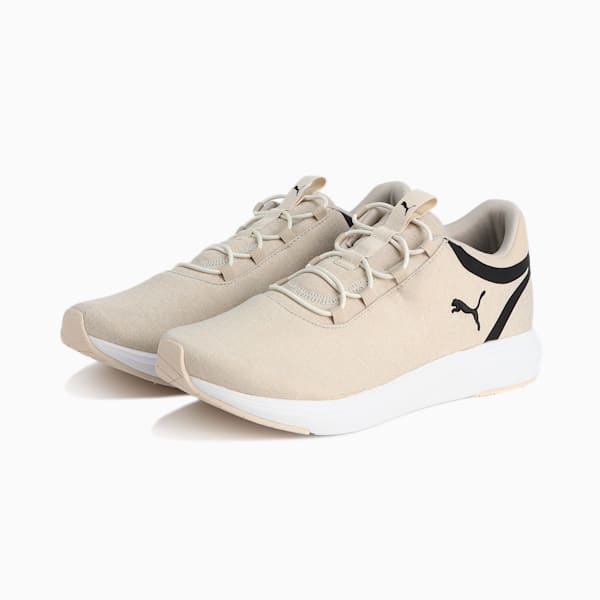 ユニセックス ソフトライド クルーズ 2 スリッポン コード ランニングシューズ, Alpine Snow-PUMA Black-Desert Dust, extralarge-JPN