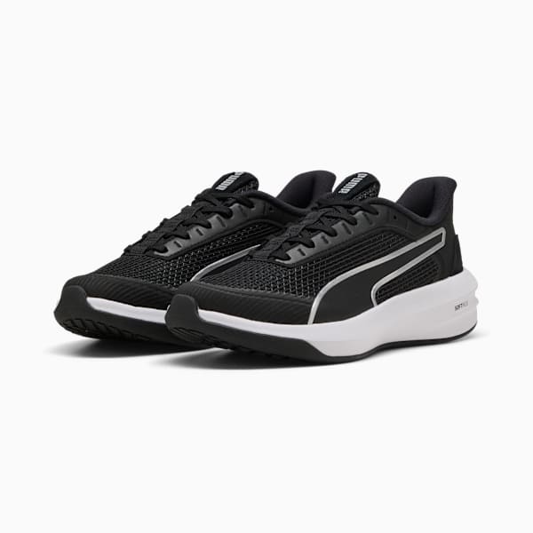 ウィメンズ ソフトライド コートニー ランニングシューズ, PUMA Black-PUMA White-PUMA Silver, extralarge-JPN