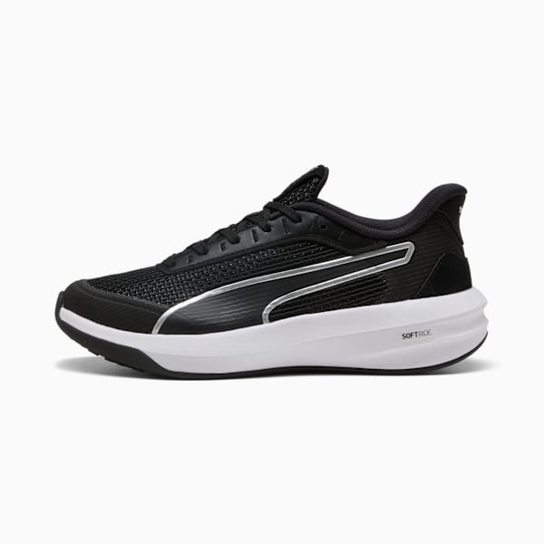 ウィメンズ ソフトライド コートニー ランニングシューズ, PUMA Black-PUMA White-PUMA Silver, extralarge-JPN