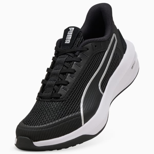 ウィメンズ ソフトライド コートニー ランニングシューズ, PUMA Black-PUMA White-PUMA Silver, extralarge-JPN