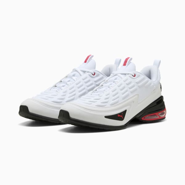 Meza Sneakers, PUMA White-PUMA Black-For All Time Red, extralarge