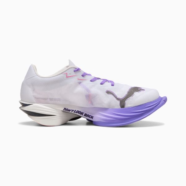 FAST-R3 DIGITOKYO Running Shoes Men, PUMA White-Dark Amethyst-PUMA Black-Fluro Pink Pes, extralarge