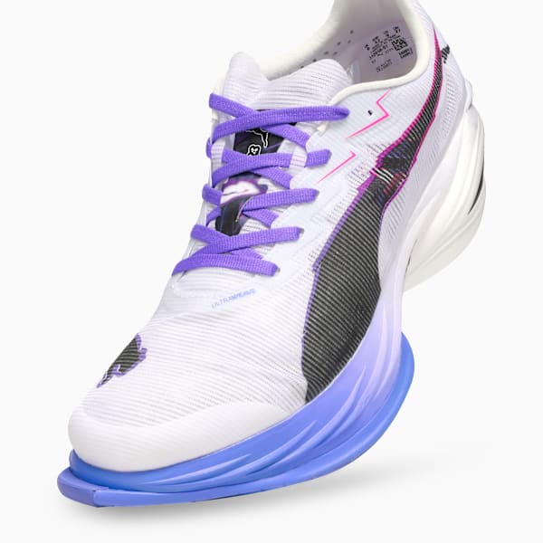 FAST-R NITRO™ Elite 3 DIGITOKYO Men's Running Shoes, PUMA White-Dark Amethyst-PUMA Black-Fluro Pink Pes, extralarge-IND