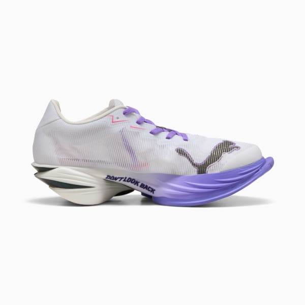 FAST-R3 DIGITOKYO Women's Running Shoes, PUMA White-Dark Amethyst-PUMA Black-Fluro Pink Pes, extralarge-IND