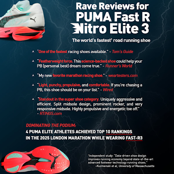 FAST-R NITRO™ Elite 3 Men's Running Shoes, PUMA White-Glowing Red-Mint Melt, extralarge-IND