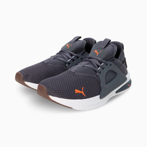 Softride Enzo Evo Running Shoes, Galactic Gray-Rickie Orange-Gum, extralarge-IND